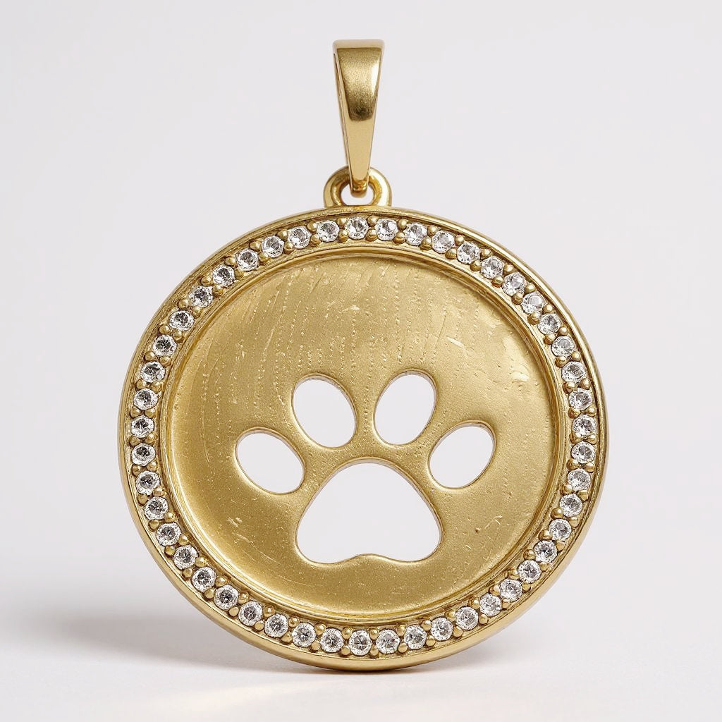 Kullatud ripats käpp