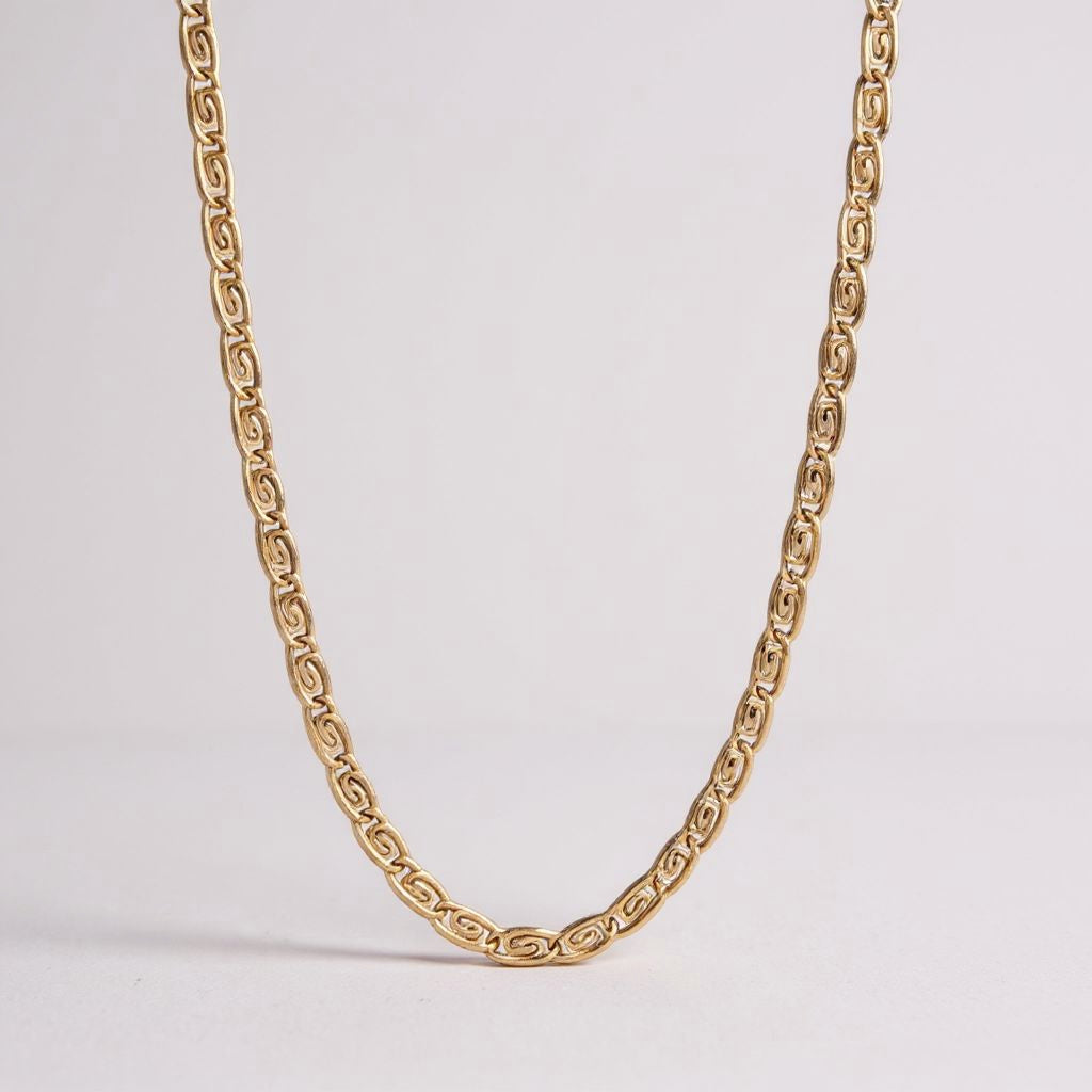 Kullatud kaelakee 46cm "bird eye"