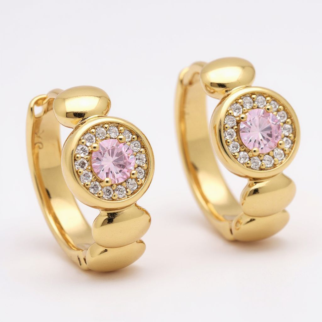 Kullatud roosa kivirõngad