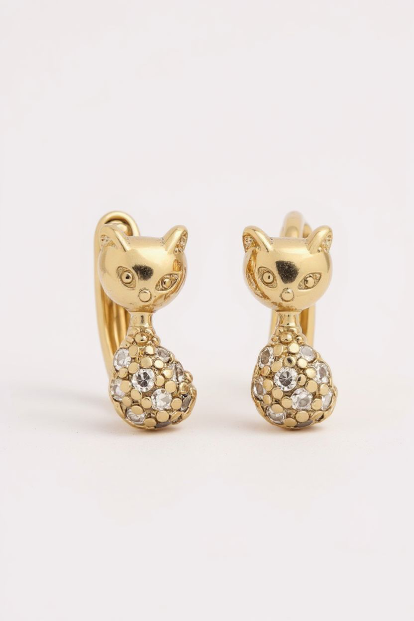 Kullatud rõngad "kass"