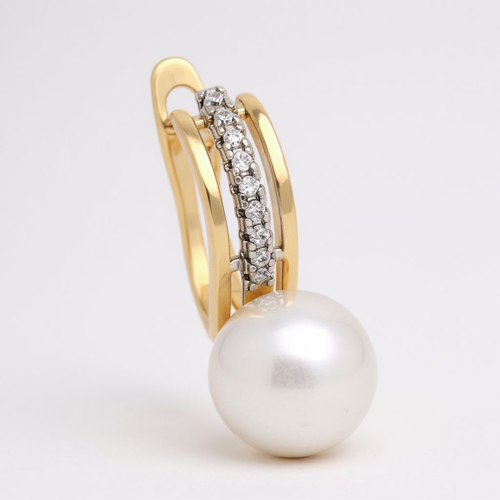 Kullatud kõrvarõngad pärl