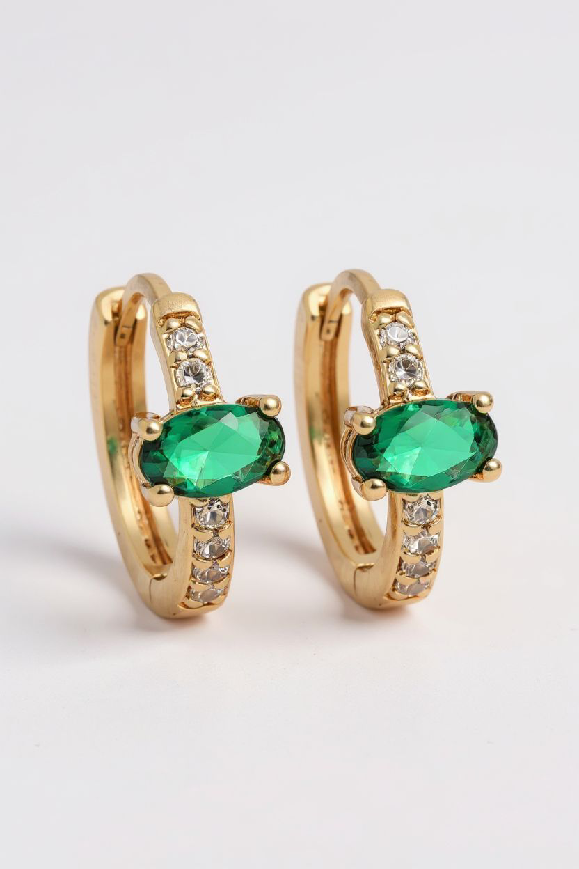 Kullatud rõngad Smaragd